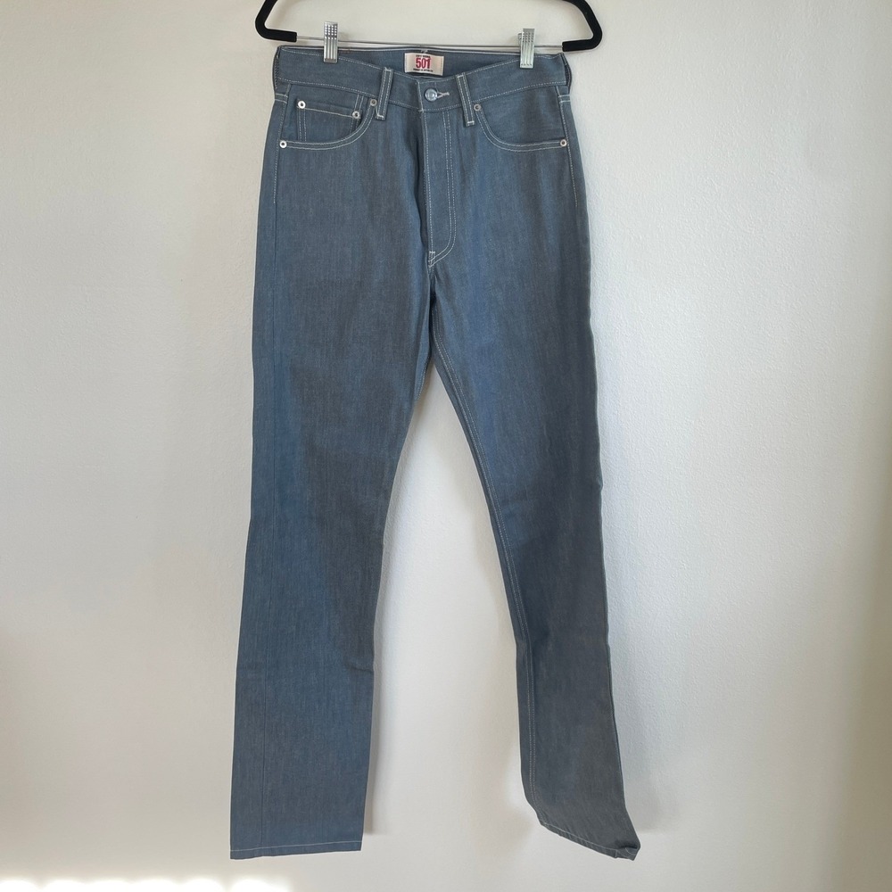 NWT Levi's 501 Original Gray Straight Leg Button Fly Jeans 29x34